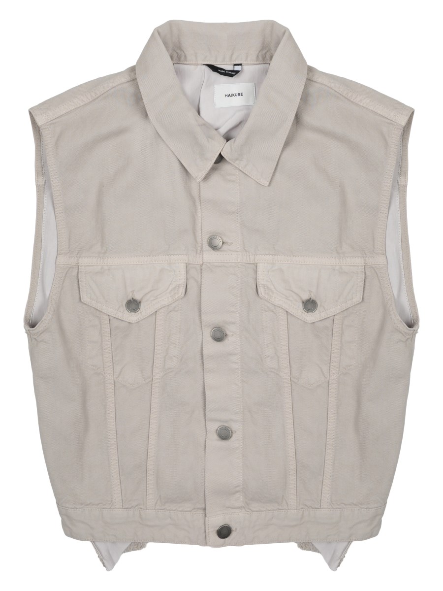 GILET RYDER CON INSERTO IN SATIN