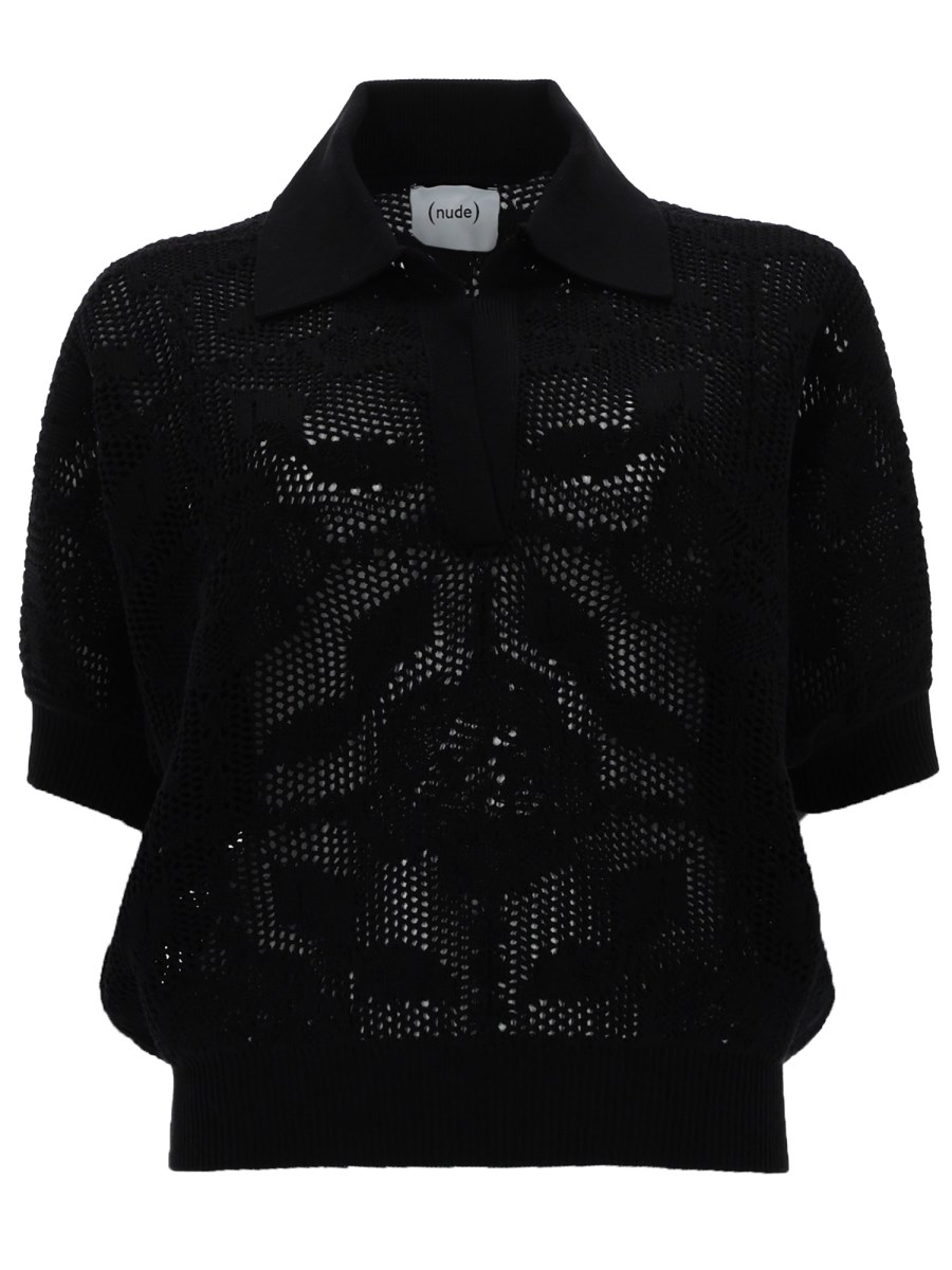 POLO IN MAGLIA TRAFORATA