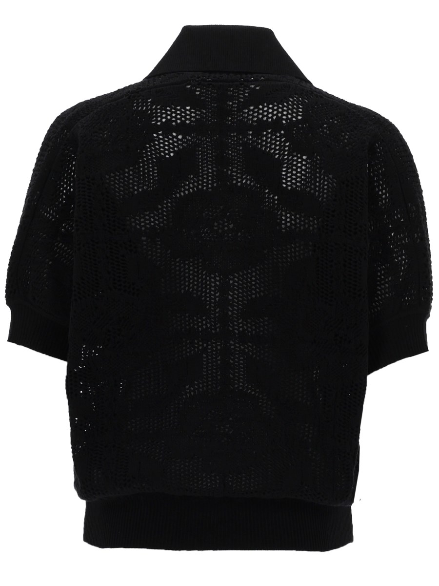 POLO IN MAGLIA TRAFORATA