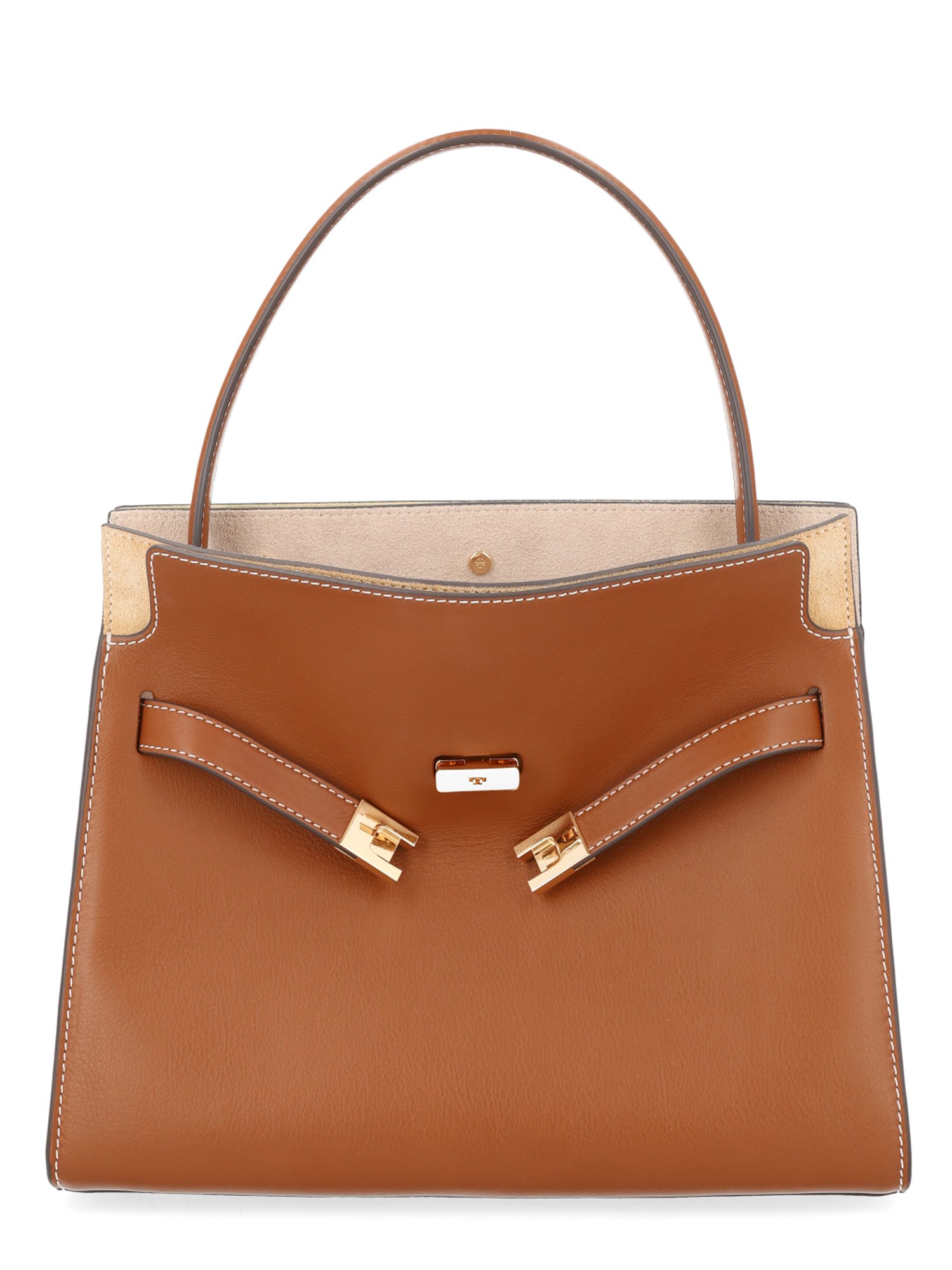 Tory Burch Borsa "lee Radziwill" Small In Brown