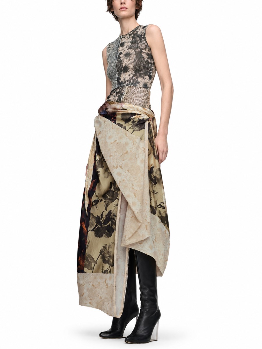 TOP FLOREALE CON PAILLETTES