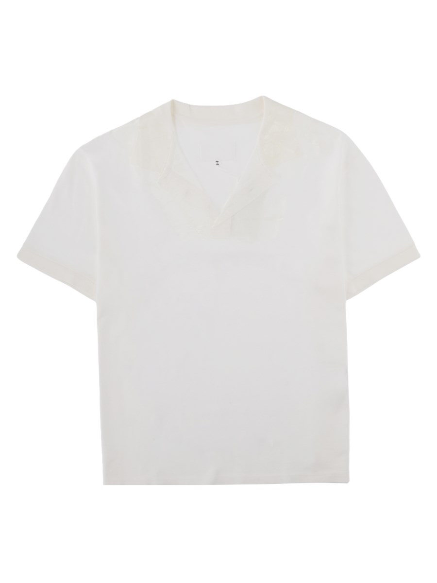 T-SHIRT TAPED CON SCOLLO A V 