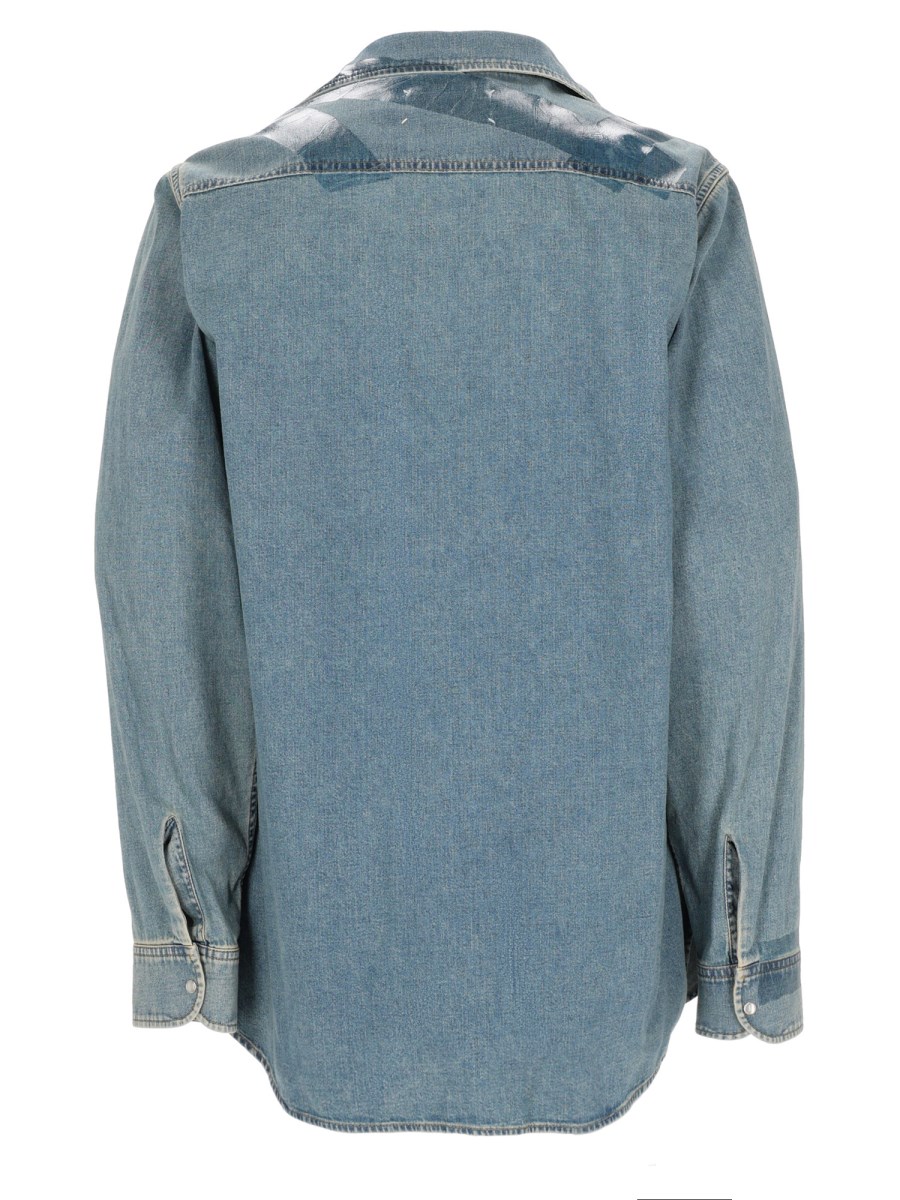 CAMICIA IN DENIM TAPED