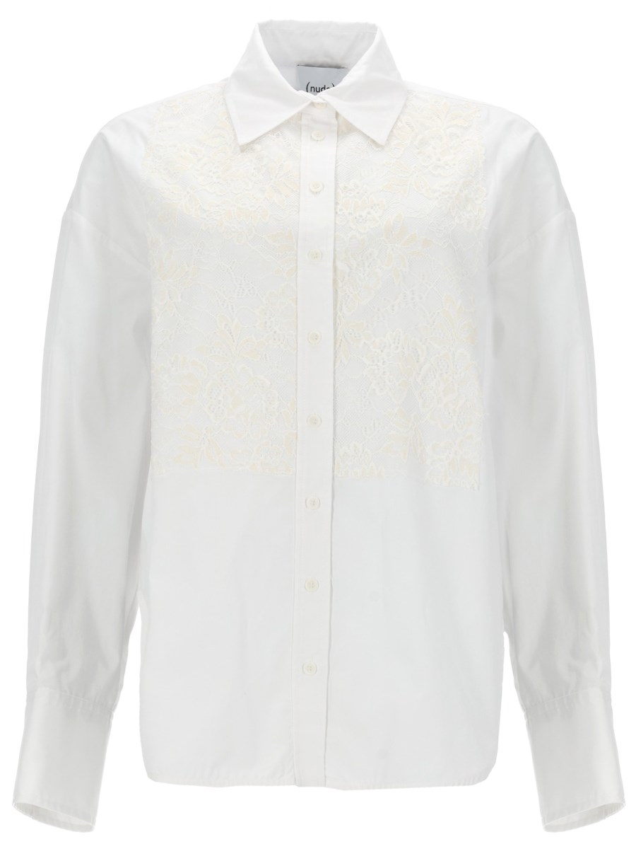 CAMICIA CON INSERTI IN PIZZO