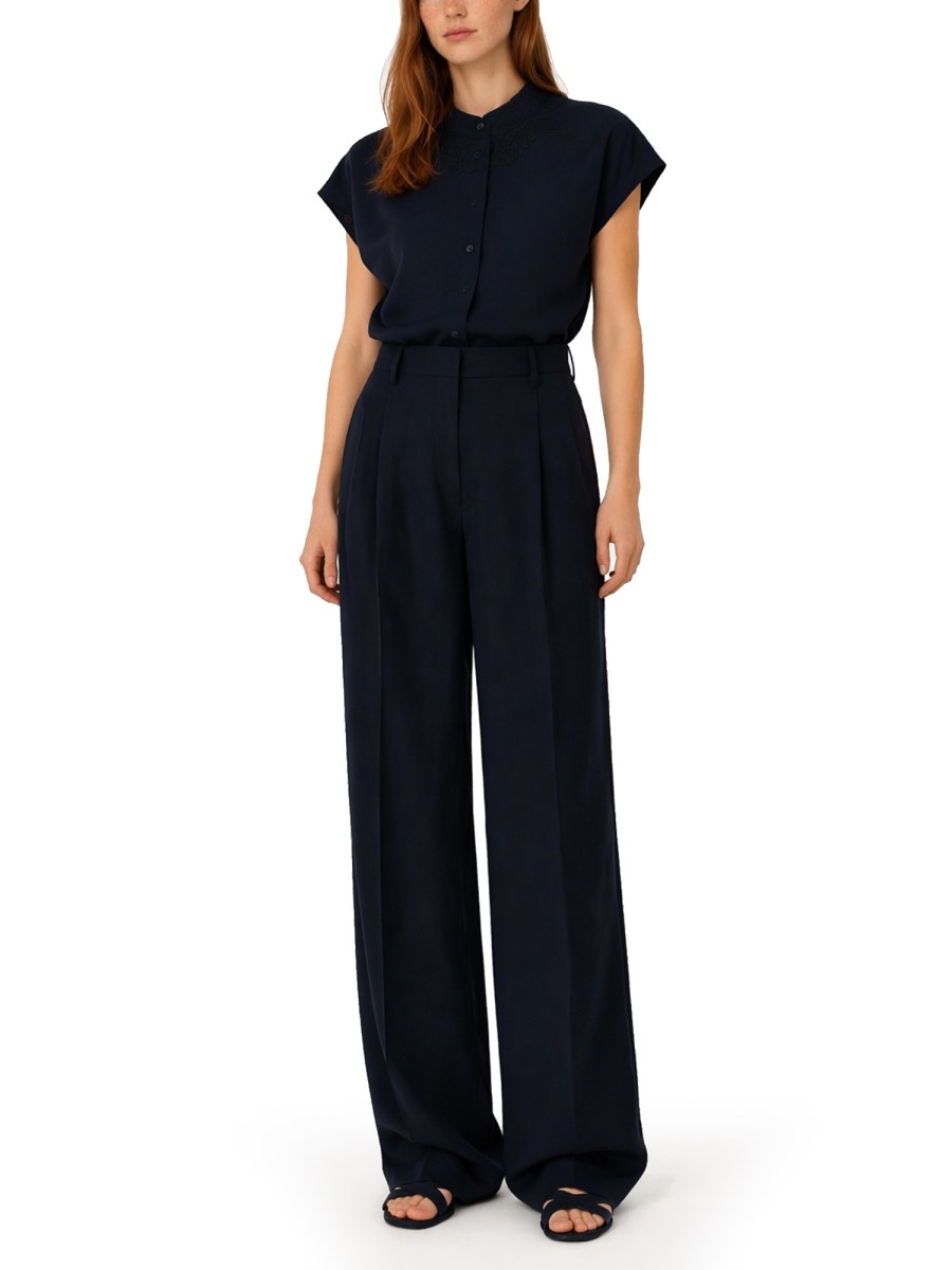 PANTALONE SARTORIALE IN MISTO LINO