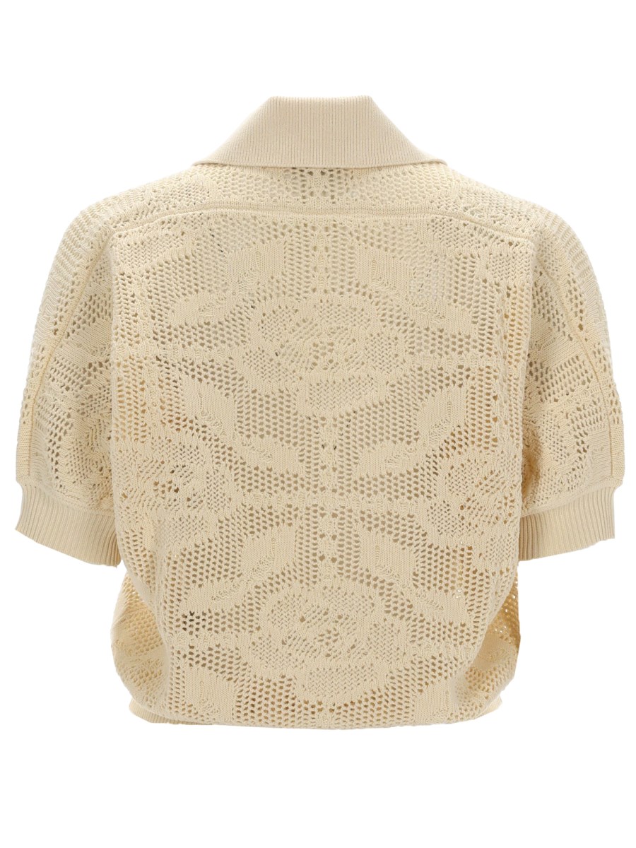 POLO IN MAGLIA TRAFORATA