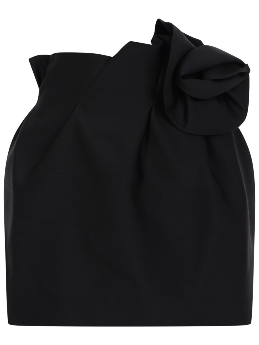 MINIGONNA CON DETTAGLIO FLOREALE