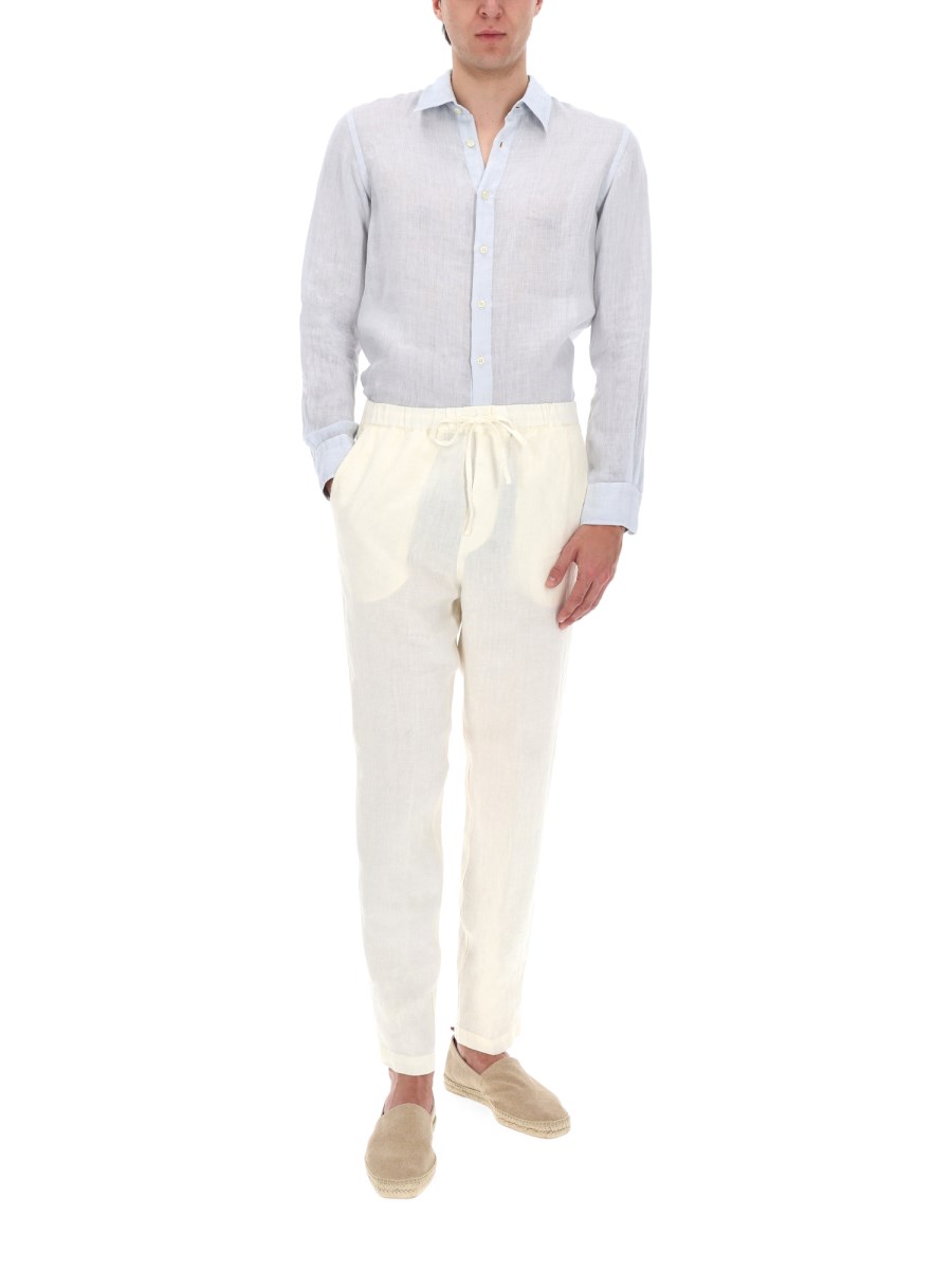 PANTALONE IN LINO CON COULISSE