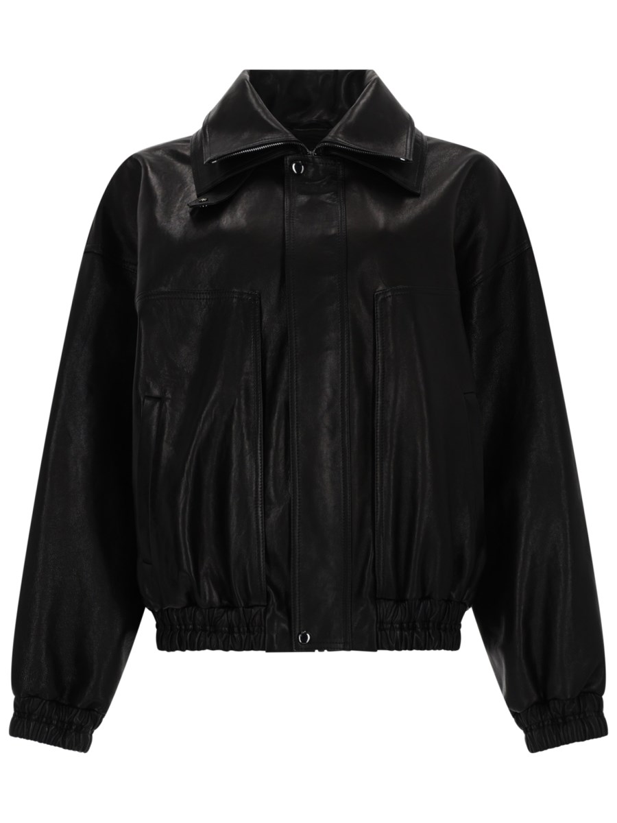 GIACCA BOMBER IN PELLE