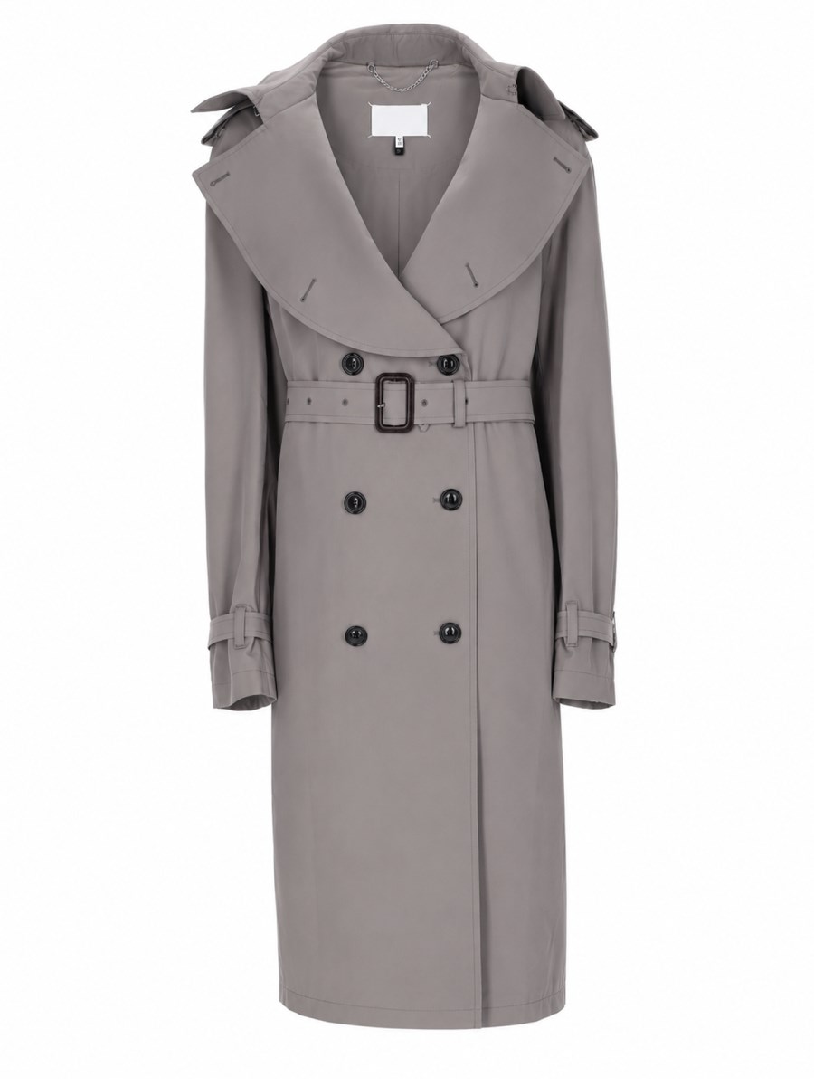 TRENCH CON COLLETTO RIPIEGATO