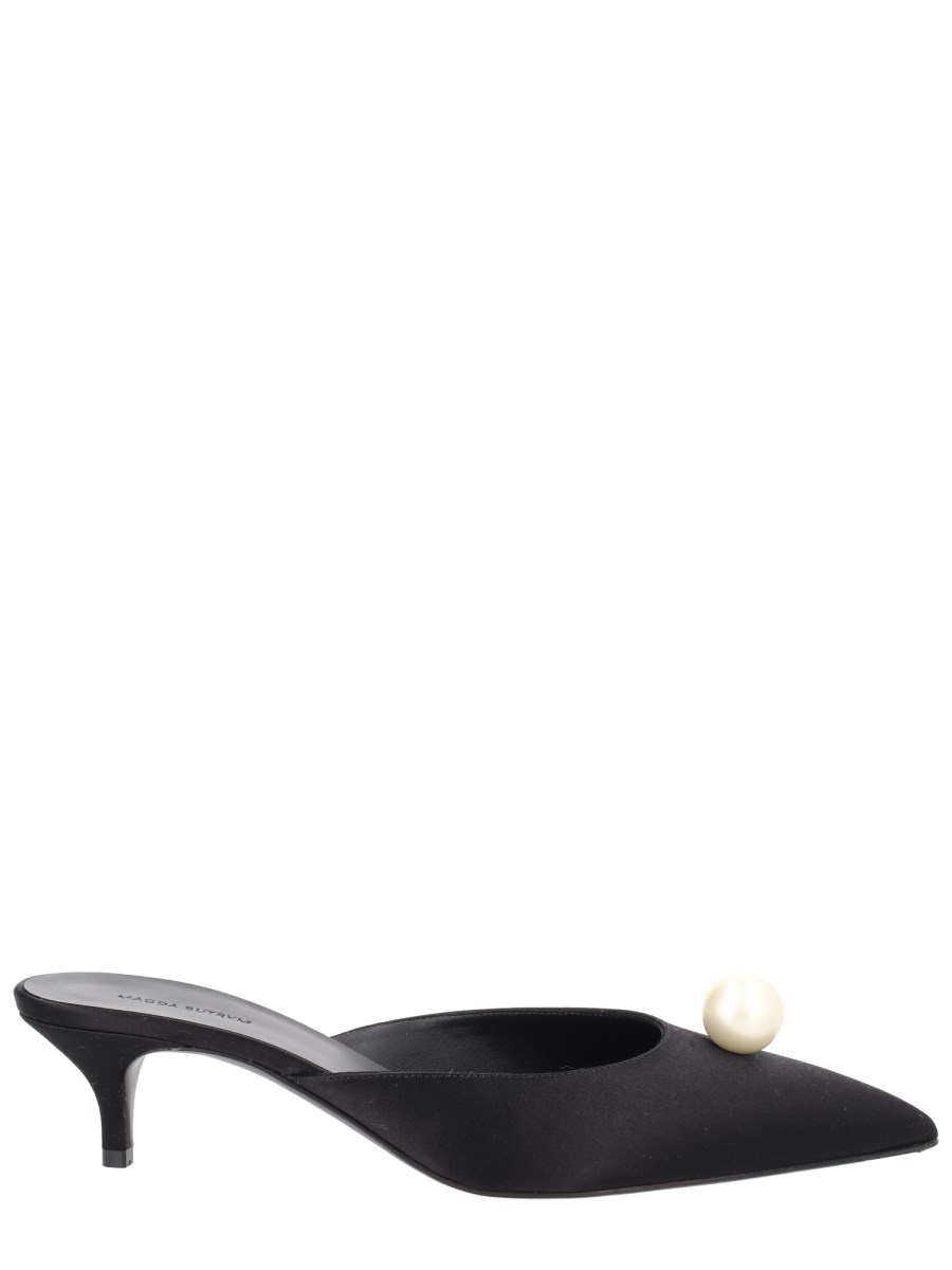 MULE IN SETA CON PERLA