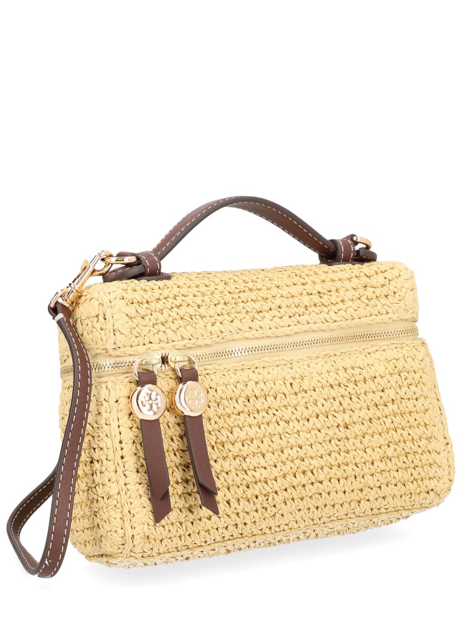 BORSA IN RAFIA CON TRACOLLA