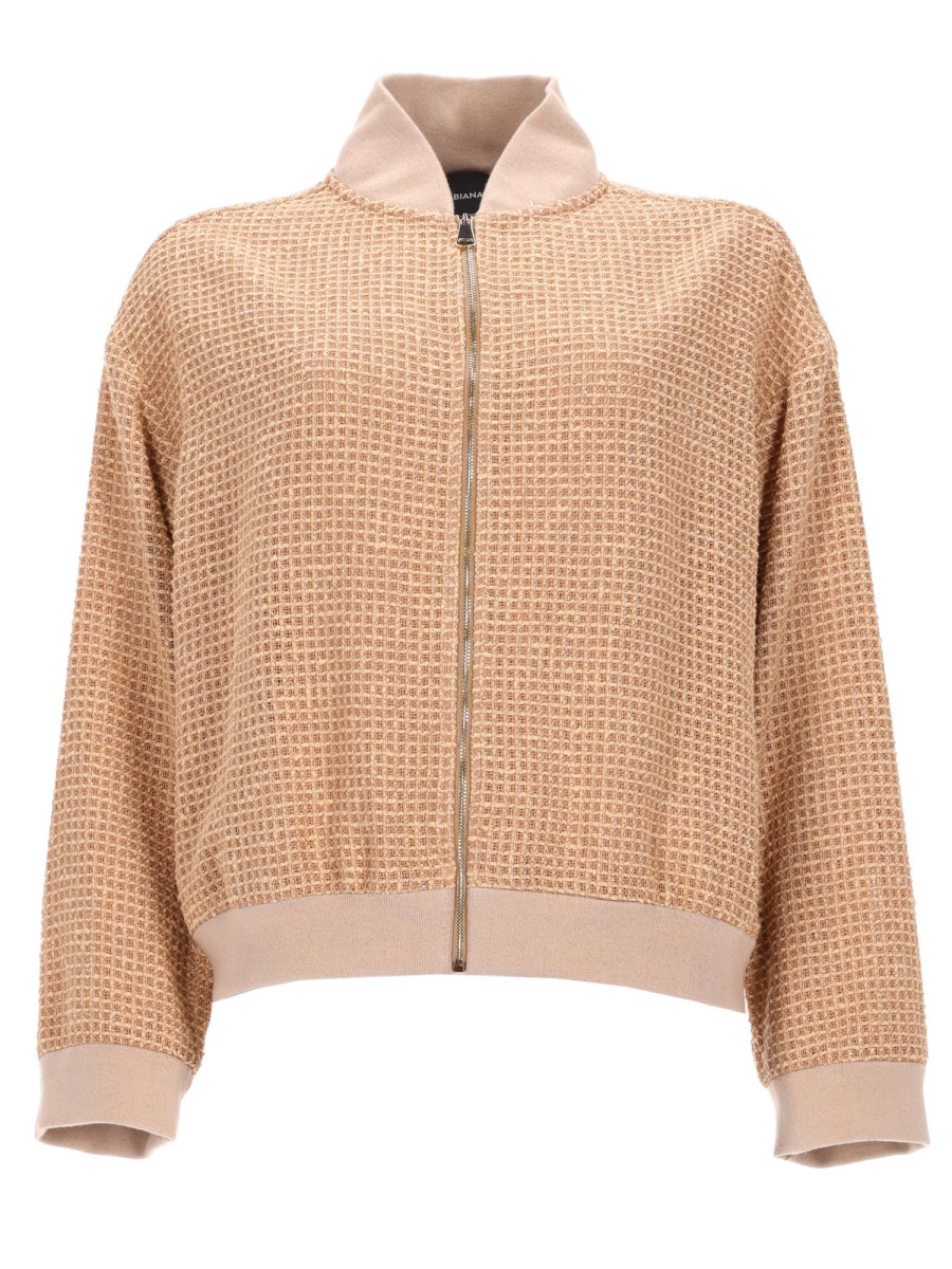 GIACCA BOMBER CON DETTAGLIO PAILLETTES