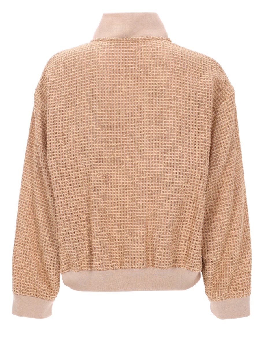 GIACCA BOMBER CON DETTAGLIO PAILLETTES