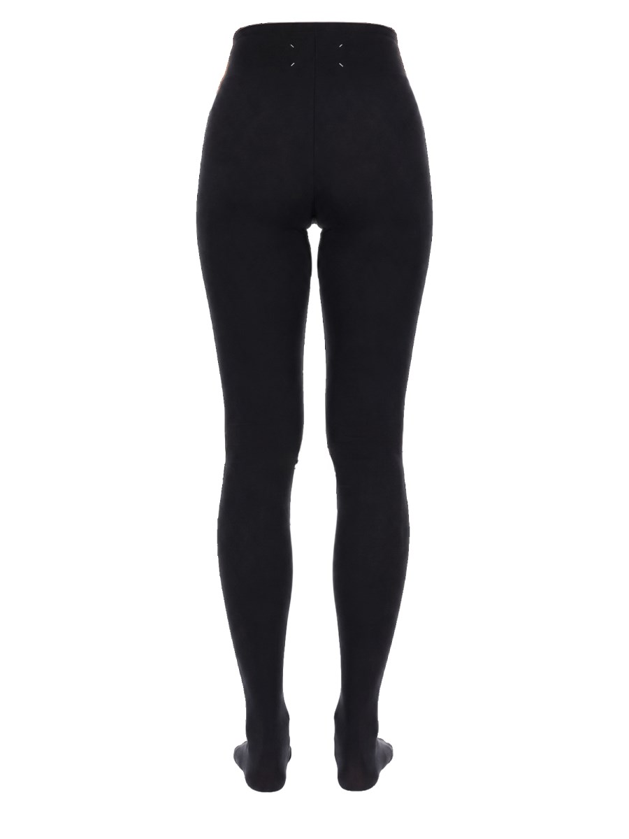 leggings in cupro