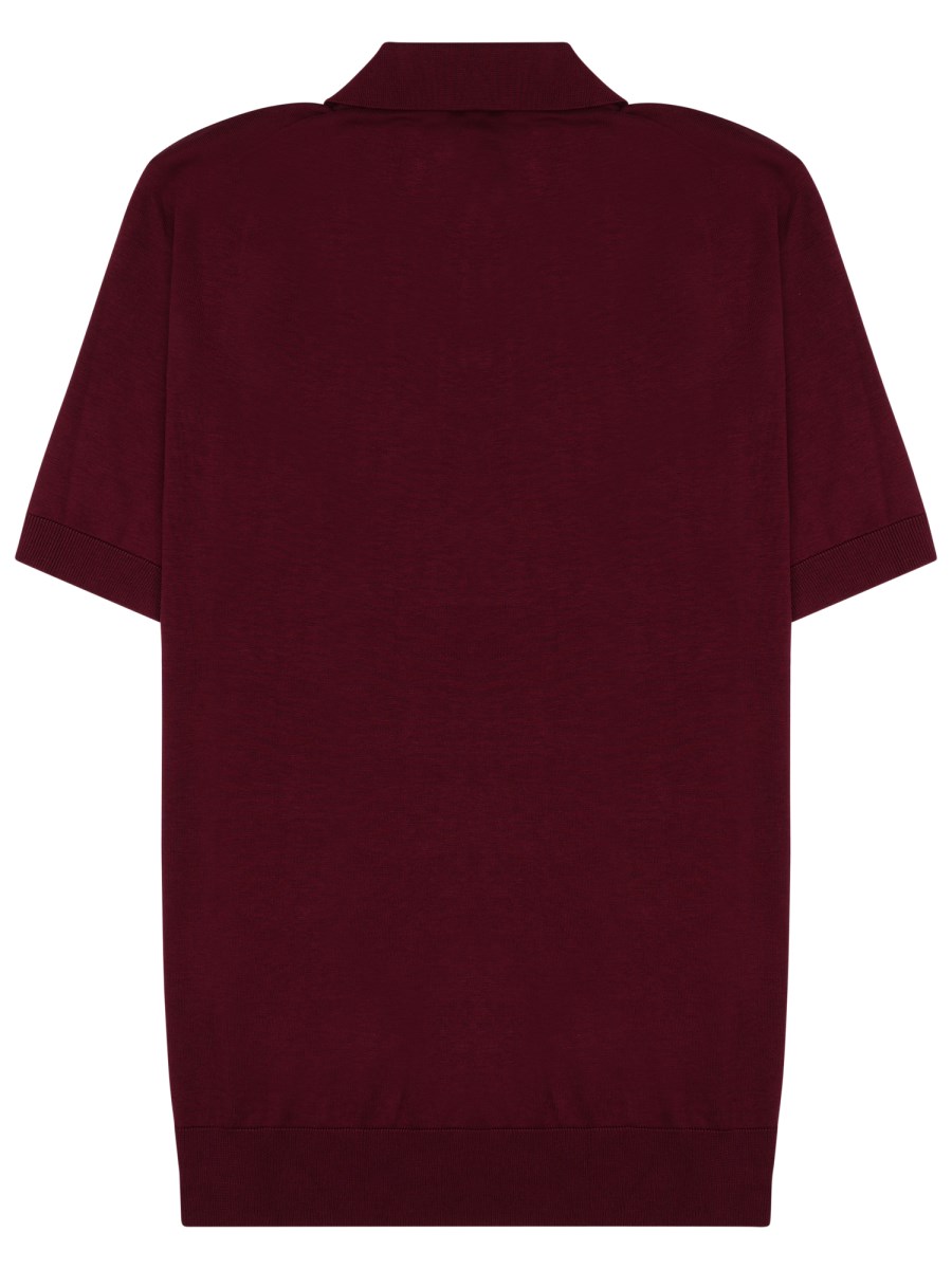 POLO IN SETA MISTO COTONE