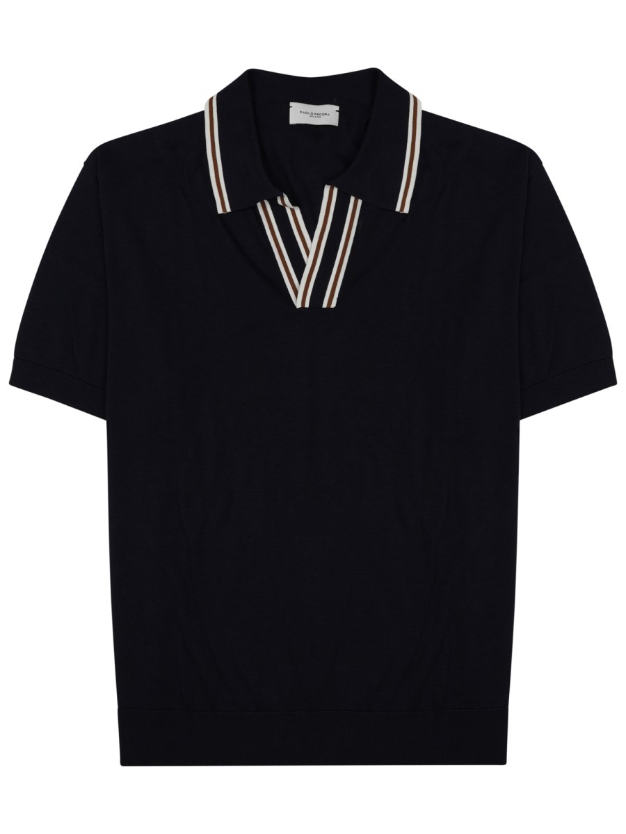 POLO IN SETA MISTO COTONE