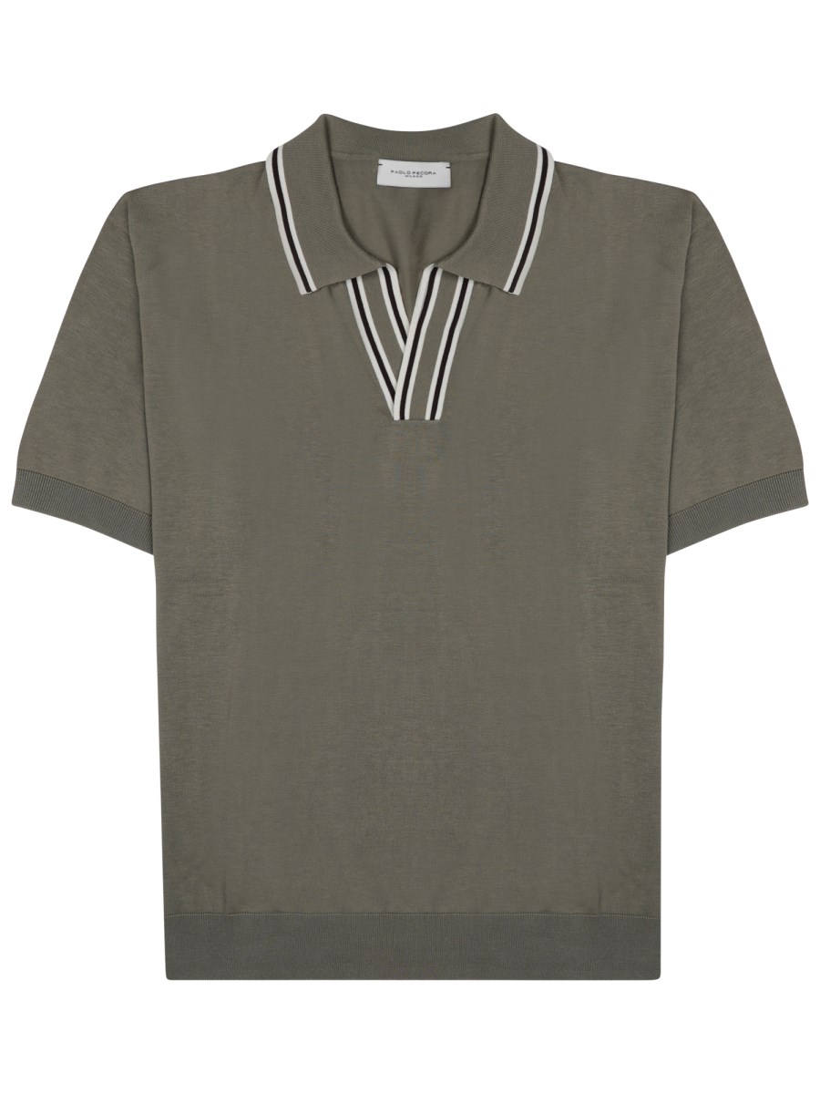 POLO IN SETA MISTO COTONE