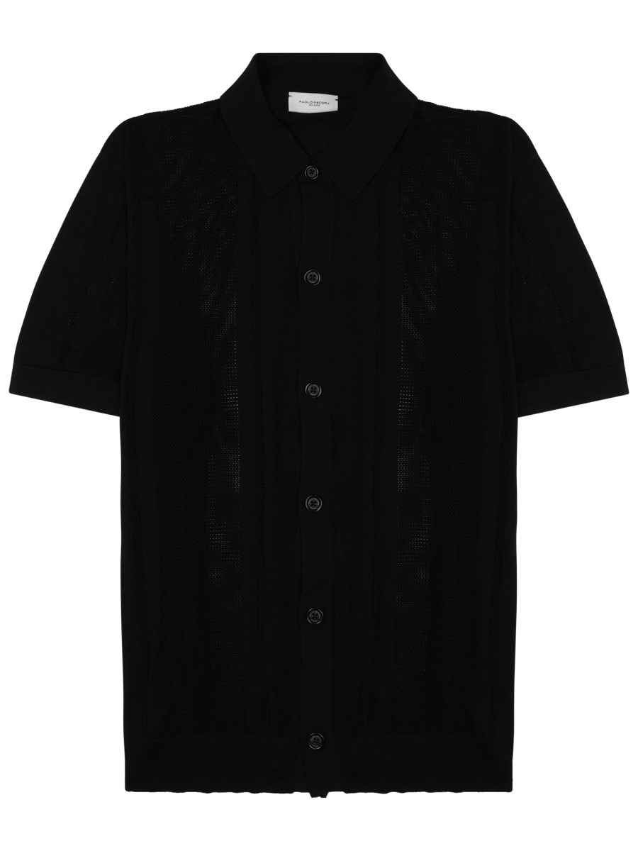 CAMICIA IN MAGLIA DI SETA E COTONE