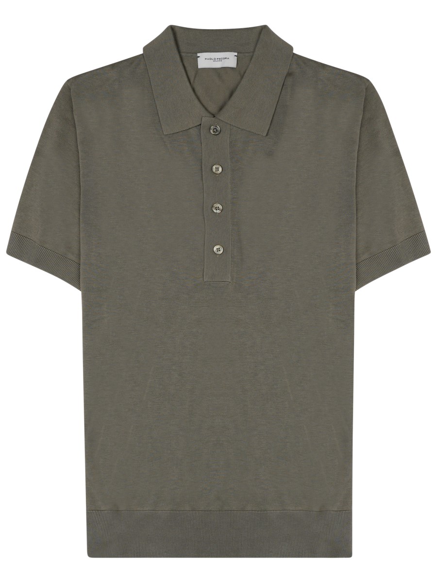POLO IN SETA MISTO COTONE