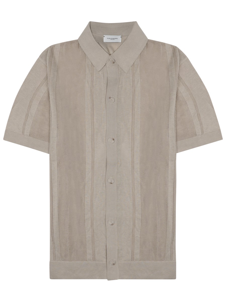 CAMICIA IN MAGLIA DI SETA E COTONE