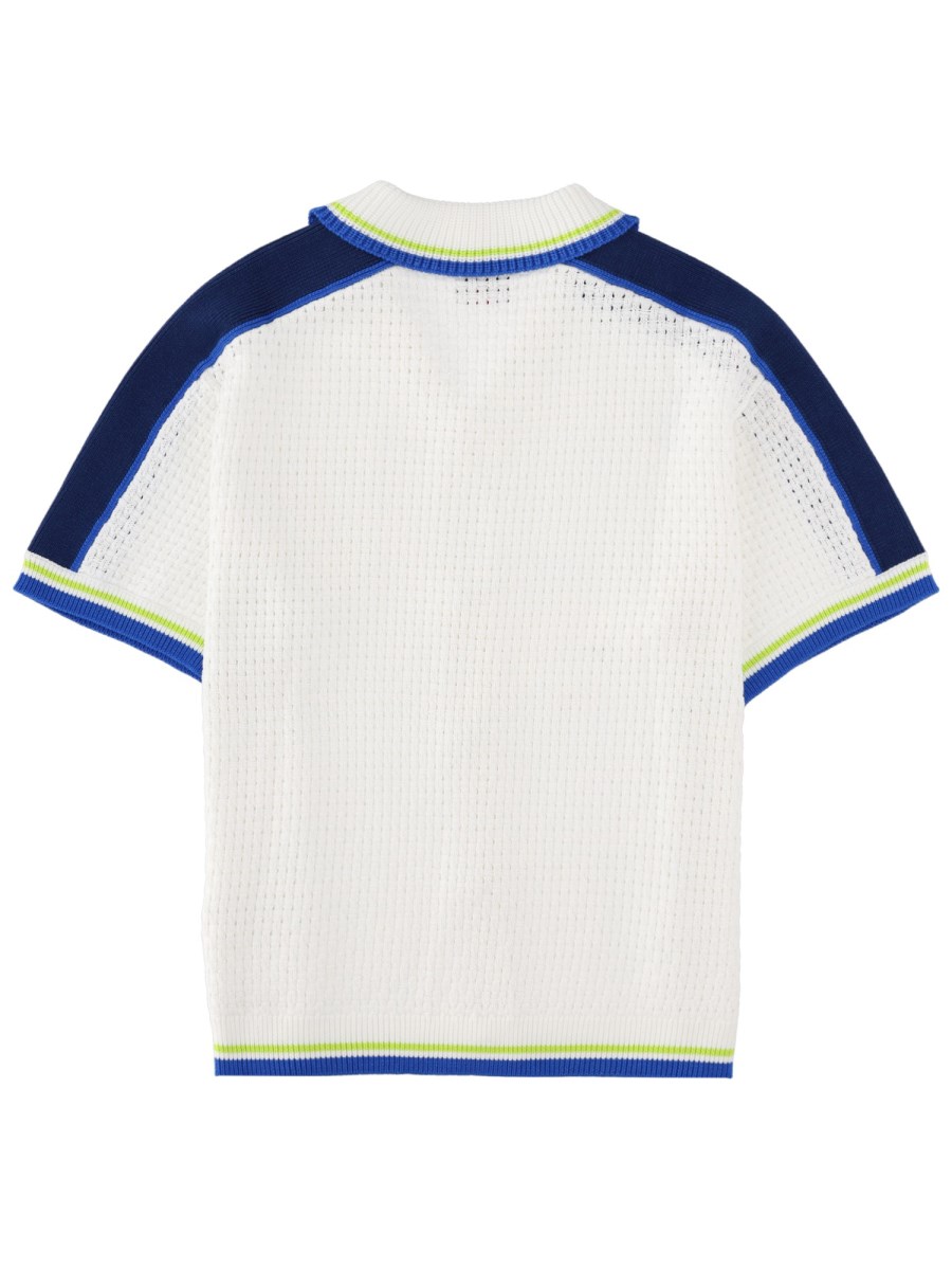 CAMICIA IN CROCHET CON LOGO