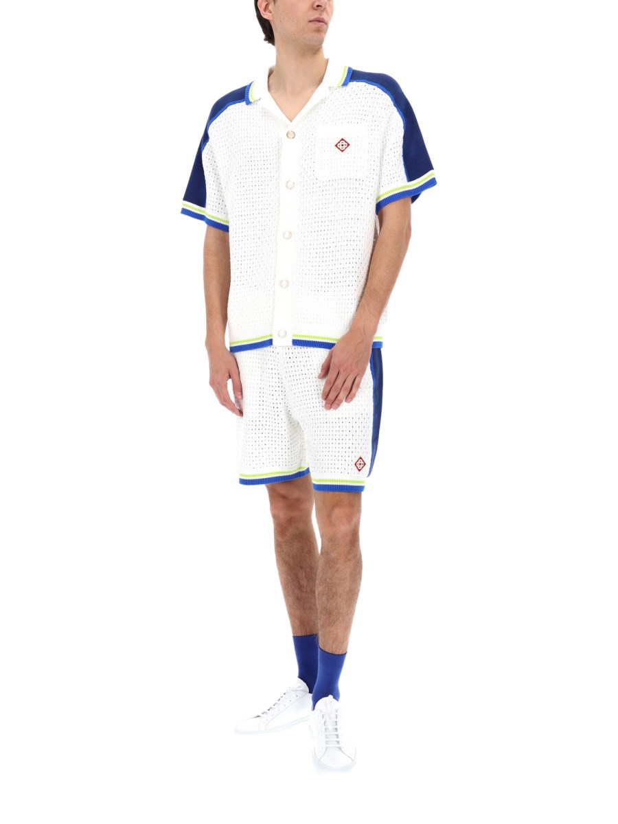 CAMICIA IN CROCHET CON LOGO