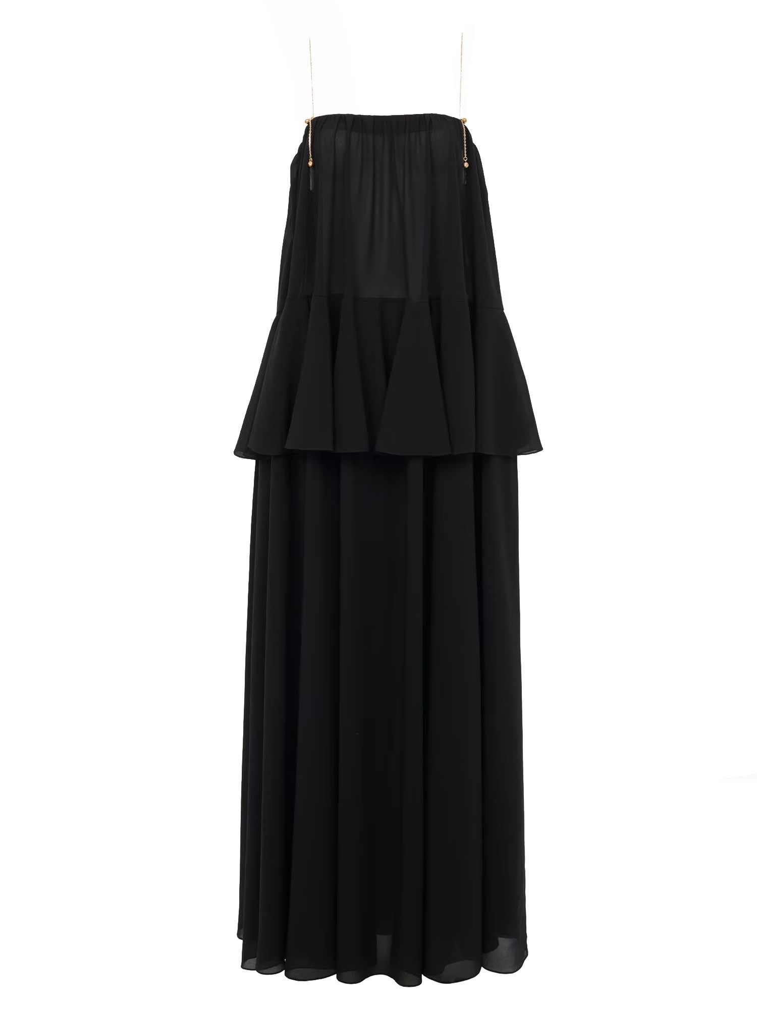 chloé silk georgette long dress