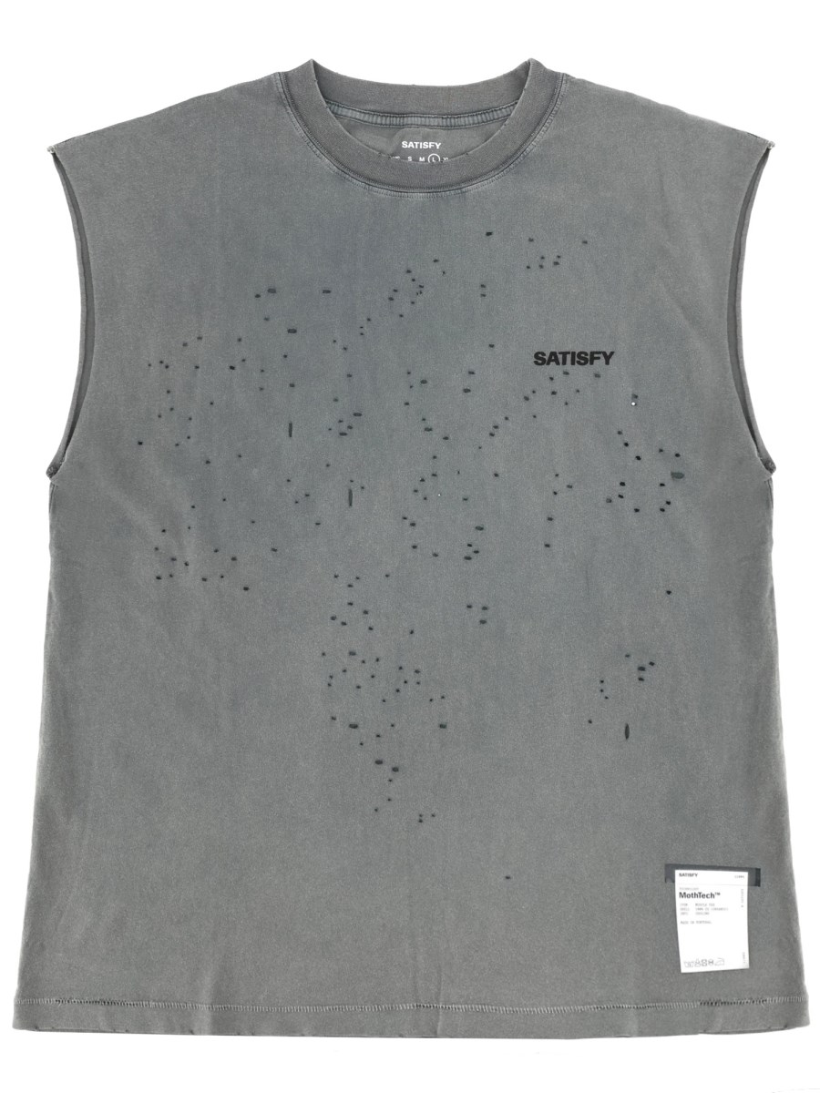 CANOTTA SMANICATA CON LOGO