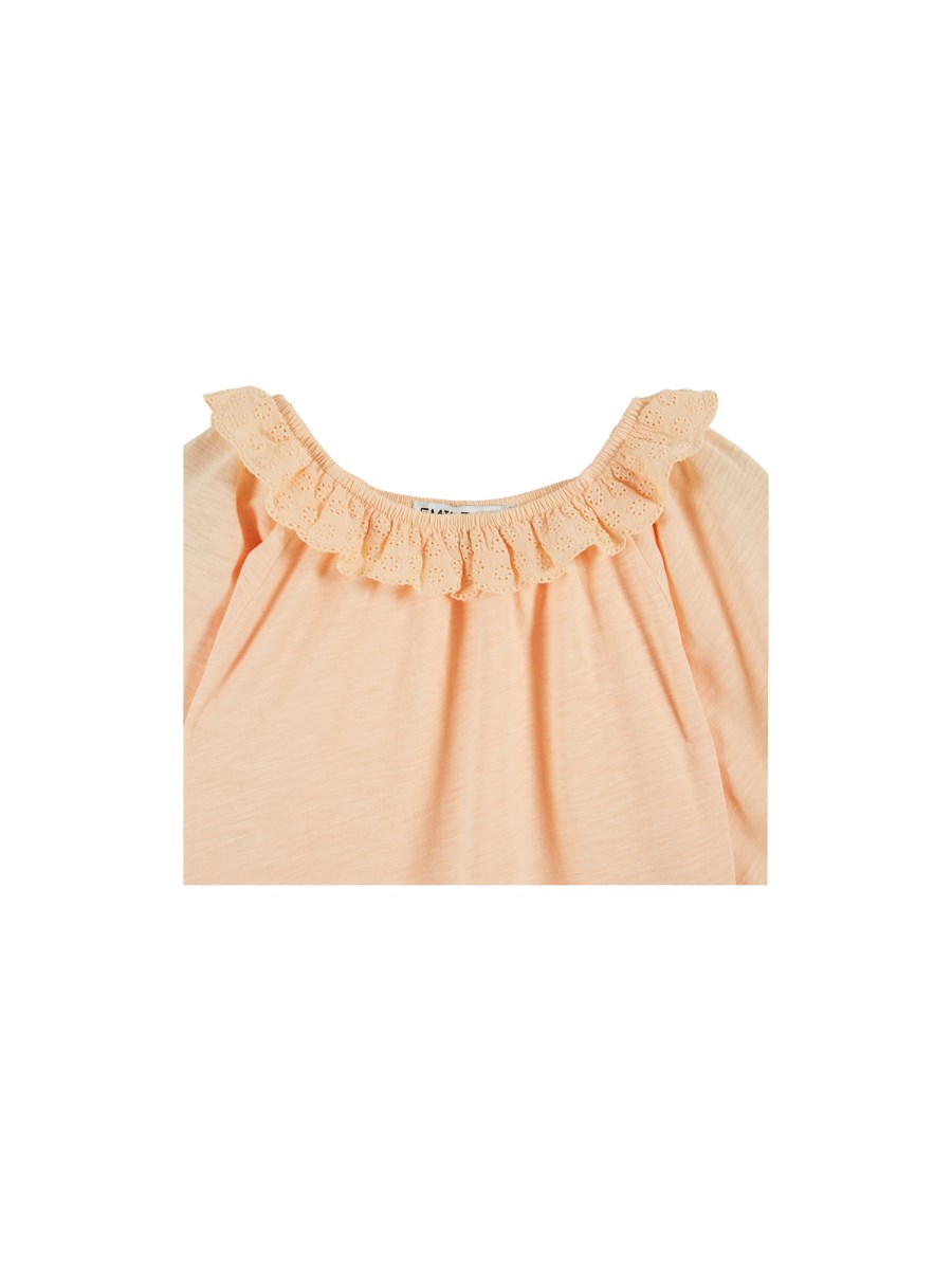 T-SHIRT JERSEY FLAMME BRODE