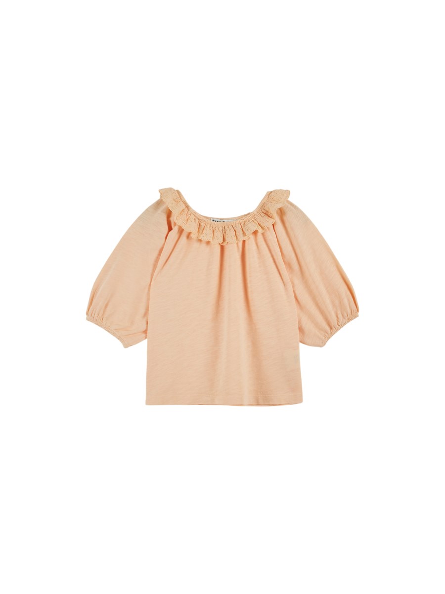 T-SHIRT JERSEY FLAMME BRODE