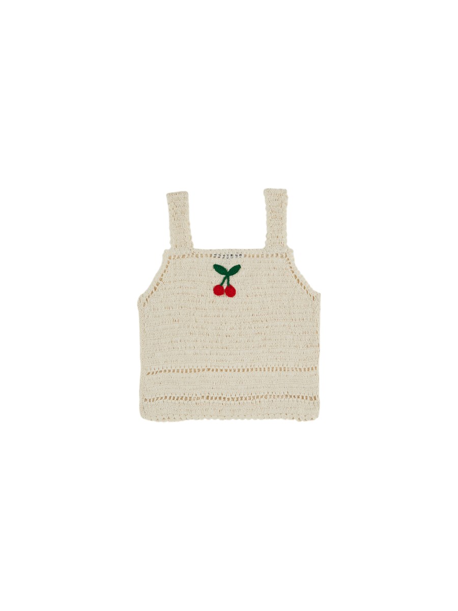 TOP CROCHET CON CILIEGIE 