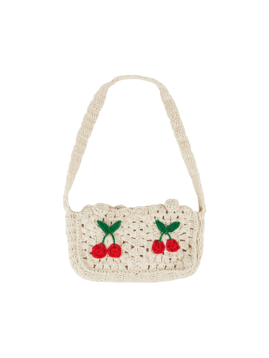 BORSA CROCHET CON CILIEGIE 