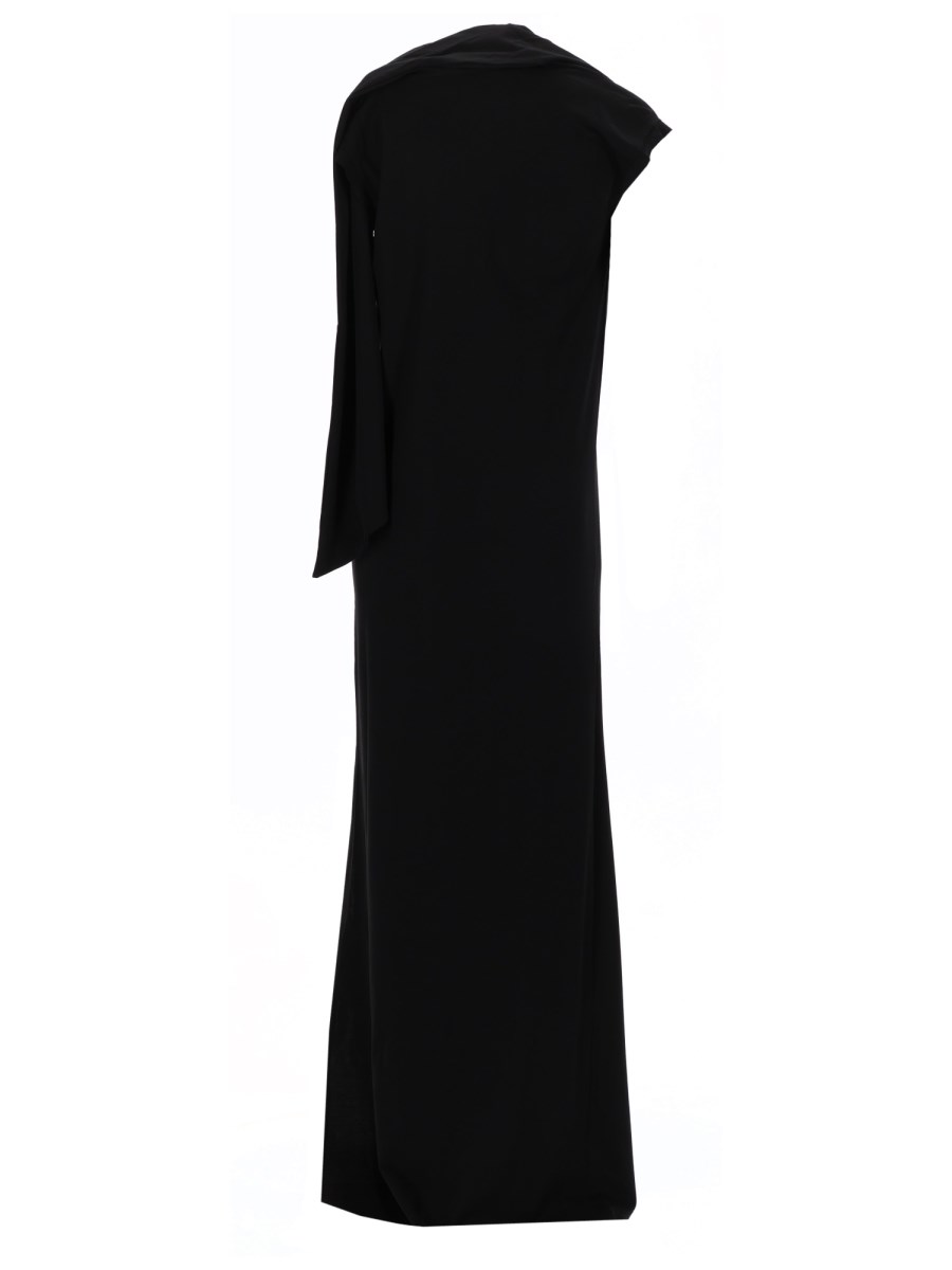 ABITO LUNGO CON SCIARPA