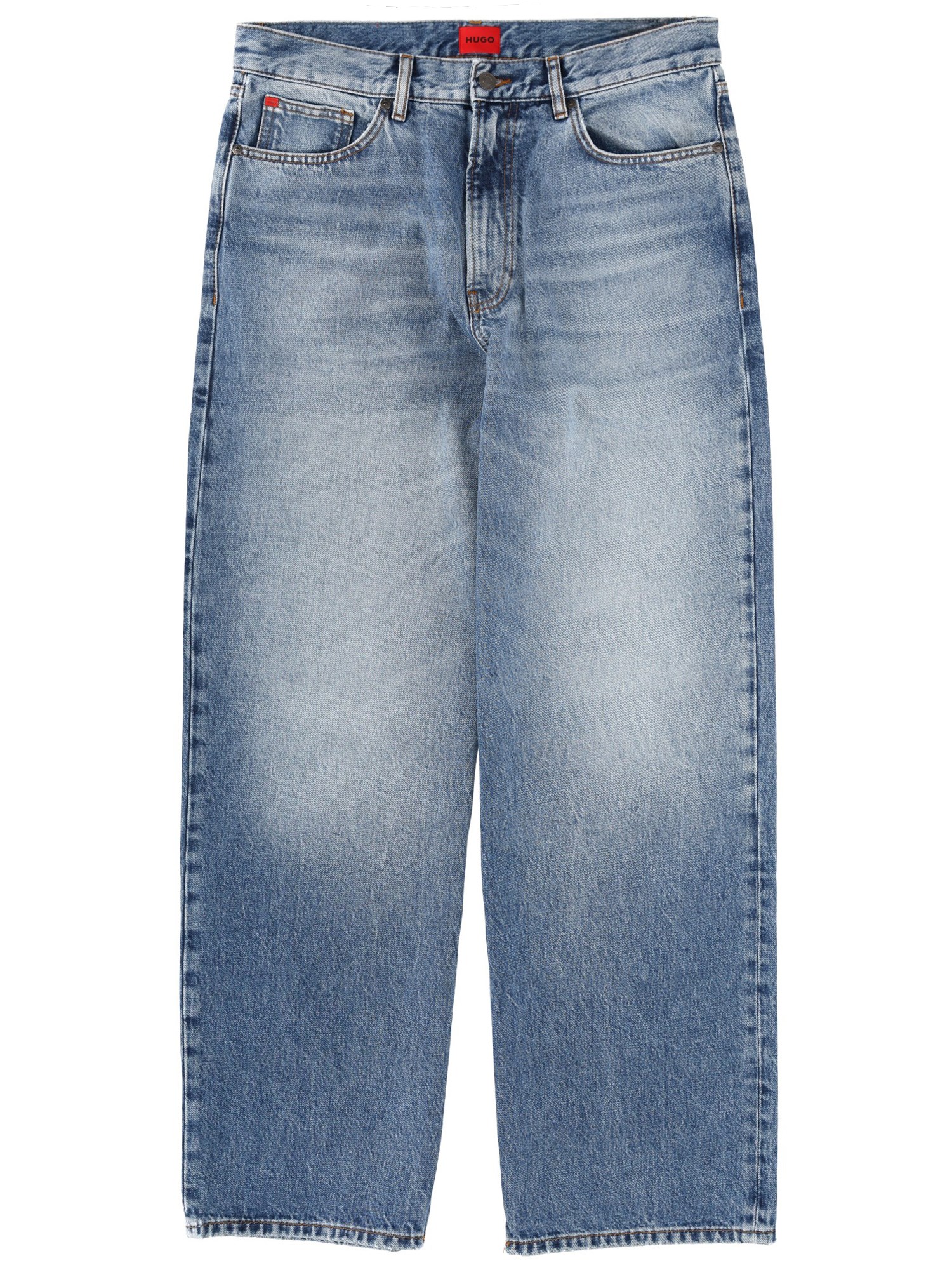 hugo jeans with logo patch