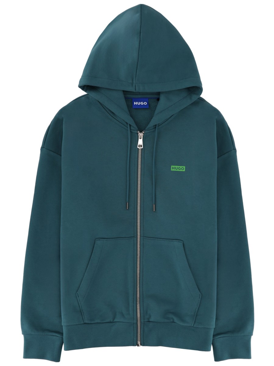 FELPA CON ZIP E LOGO