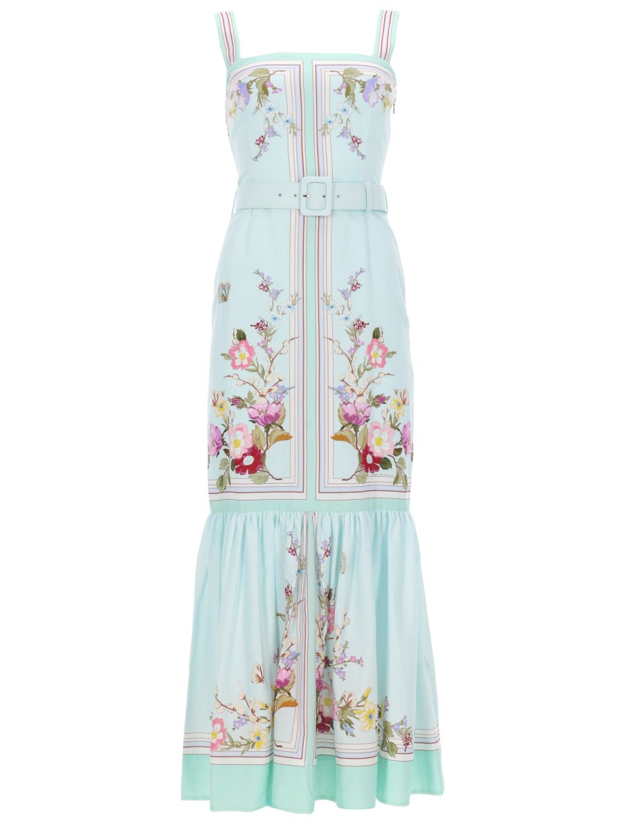 ABITO MIDI CON STAMPA FLOREALE