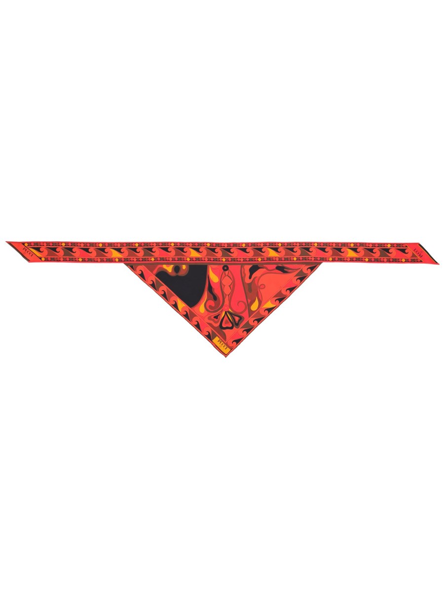 FOULARD A TRIANGOLO CON STAMPA