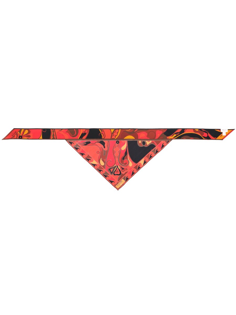 FOULARD A TRIANGOLO CON STAMPA