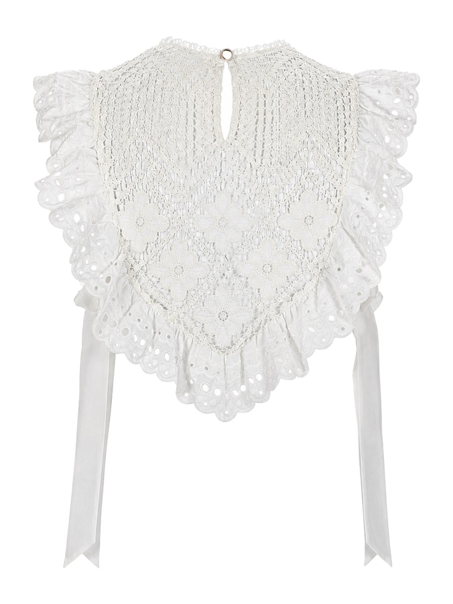 CROPTOP IN CROCHET CON INSERTI IN PIZZO