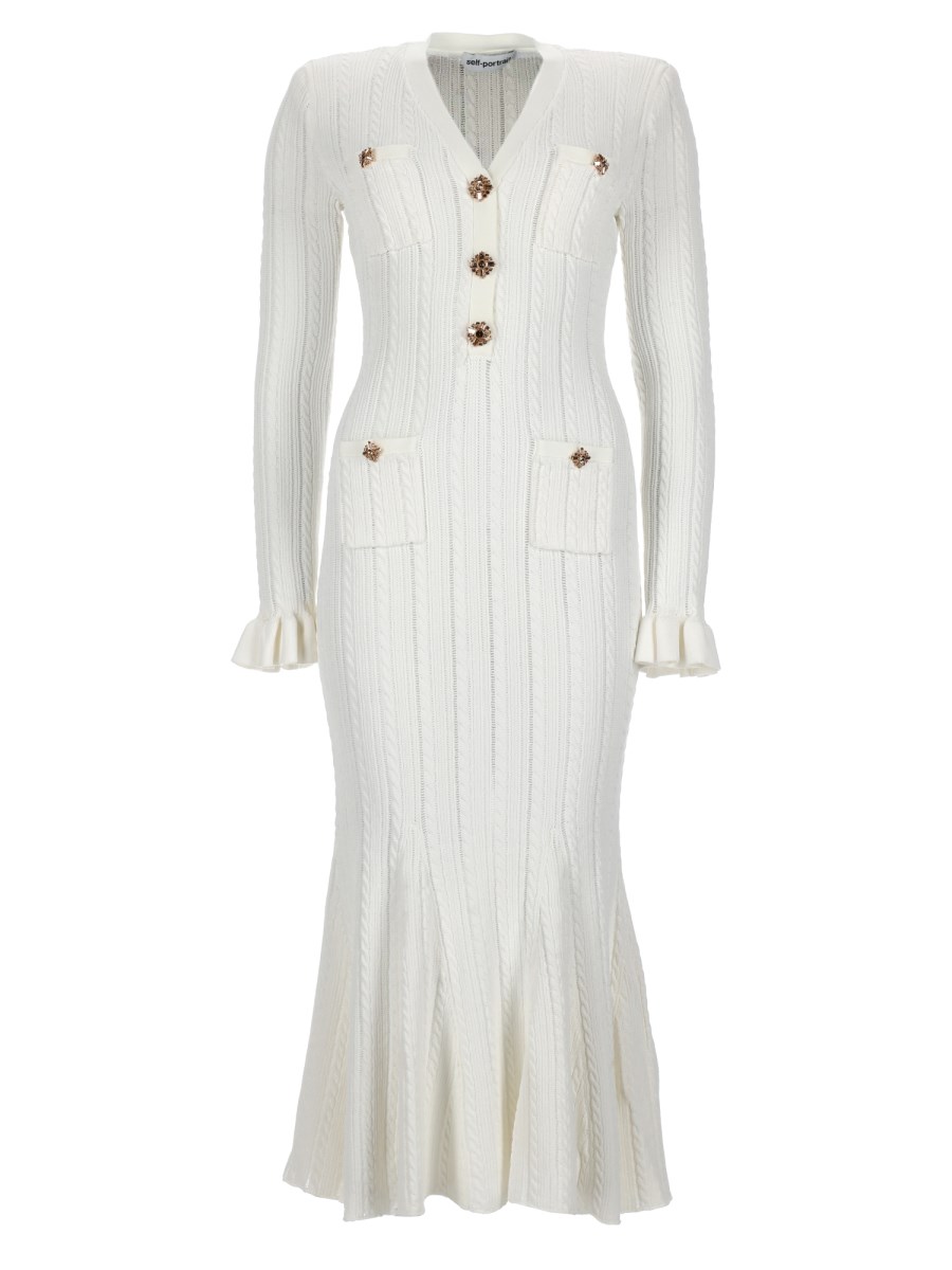 ABITO MIDI IN MAGLIA POINTELLE