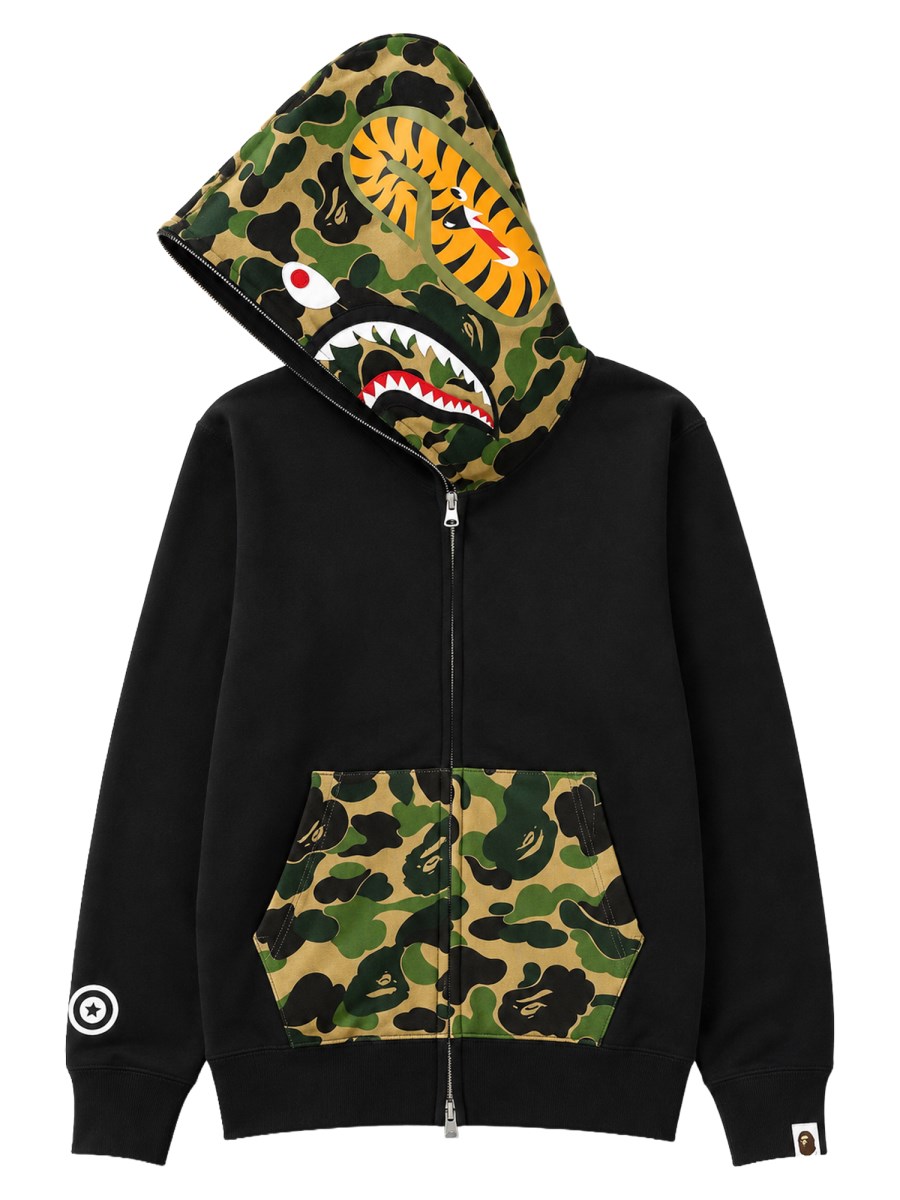 FELPA SHARK CON CAPPUCCIO