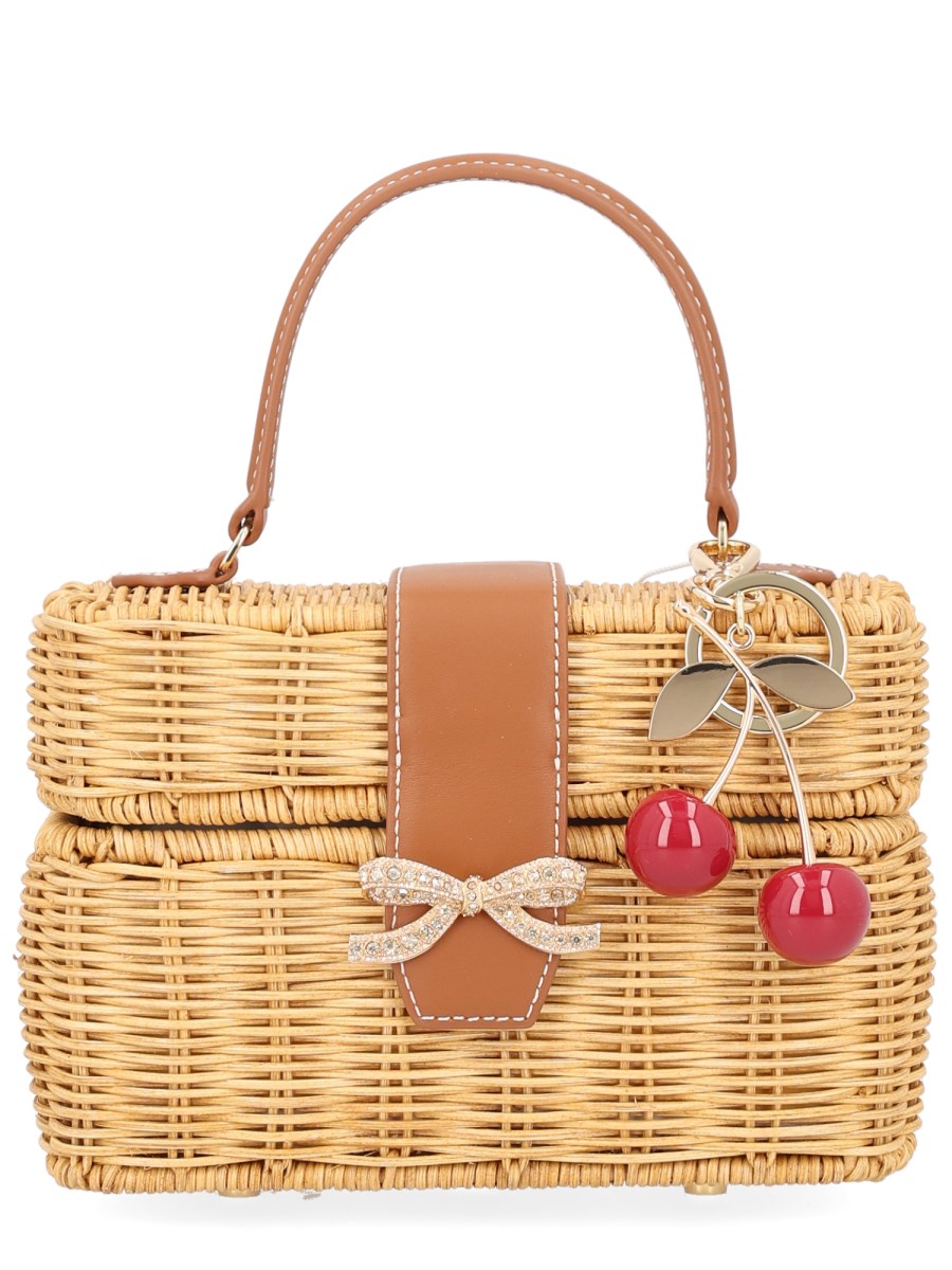BORSA BASKET CHERRY CHARM MINI