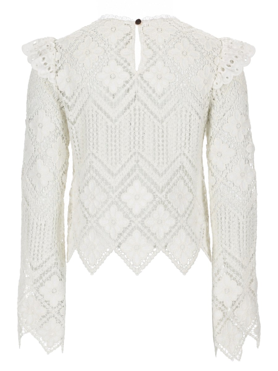 TOP IN CROCHET CON INSERTI IN PIZZO