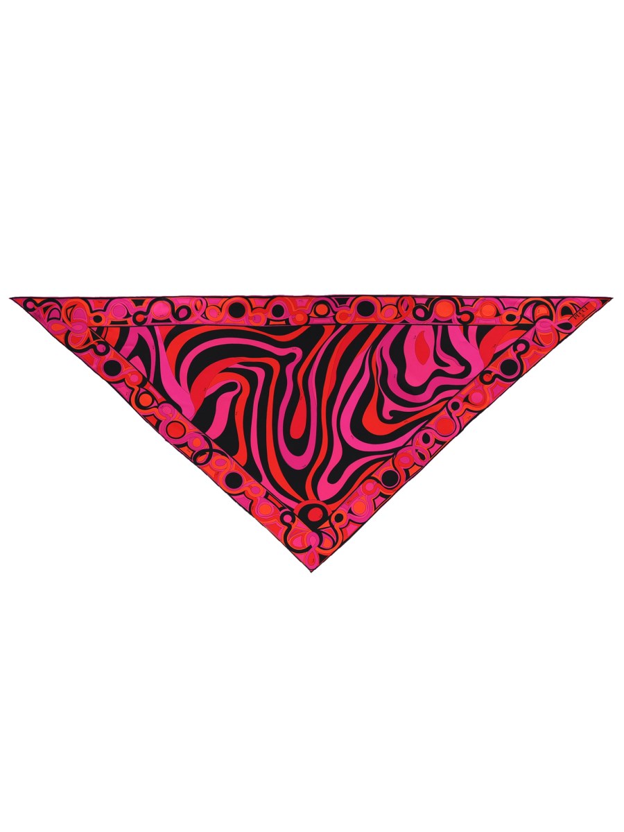 FOULARD A TRIANGOLO IN SETA 