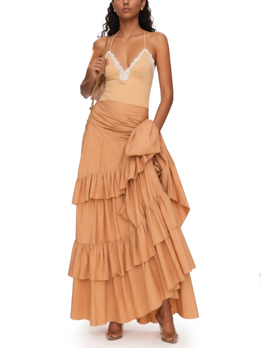 GONNA LUNGA CON VOLANT