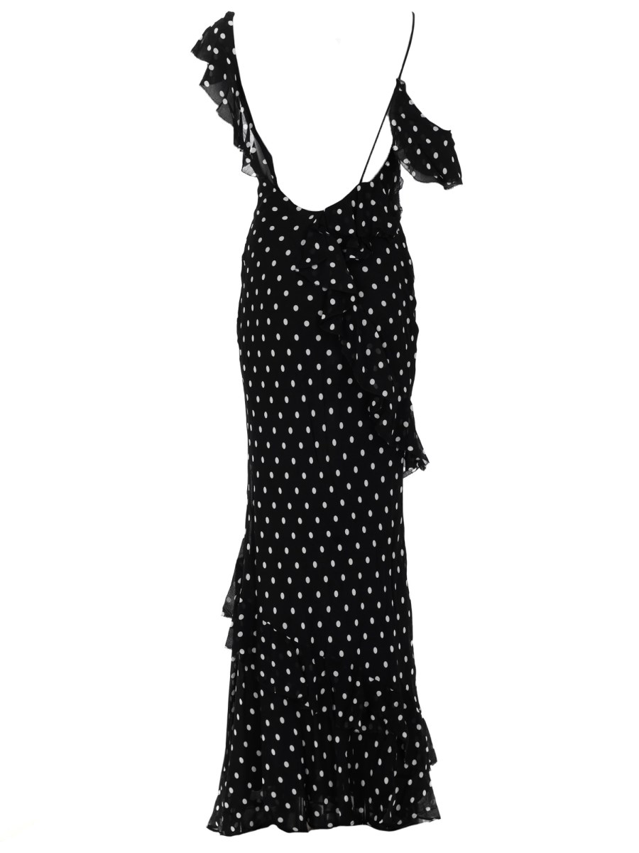 ABITO LUNGO IN GEORGETTE A POIS