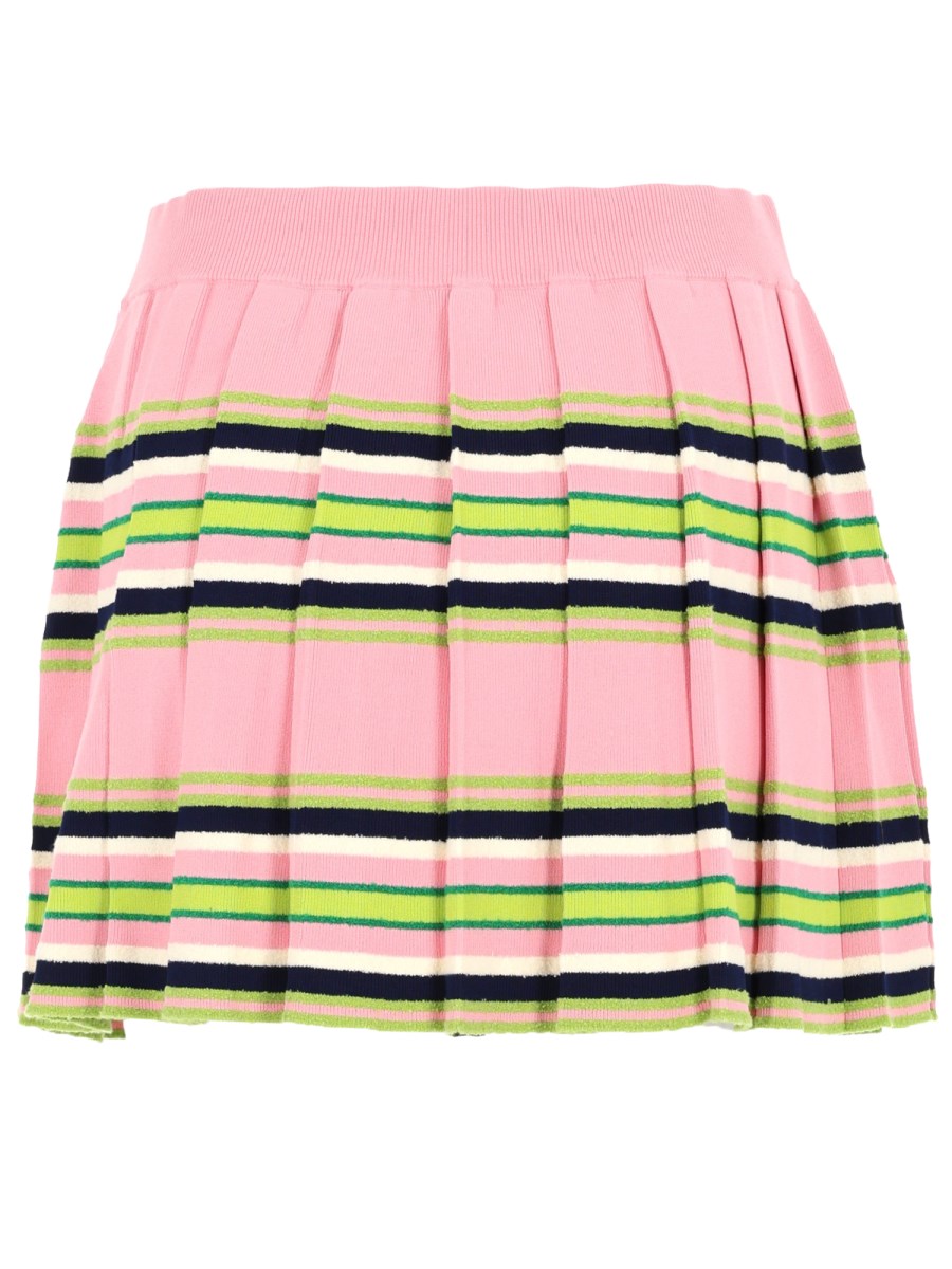 MINIGONNA IN VISCOSA A RIGHE