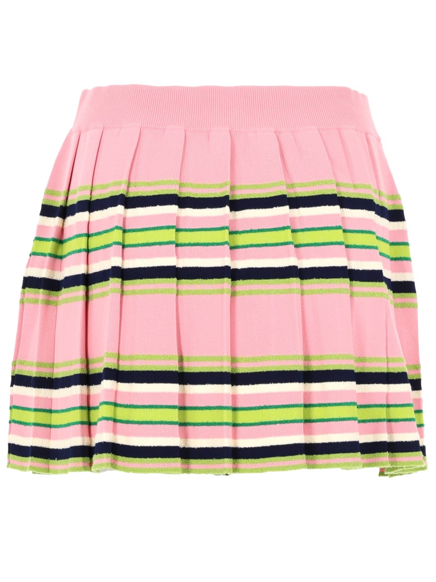 MINIGONNA IN VISCOSA A RIGHE