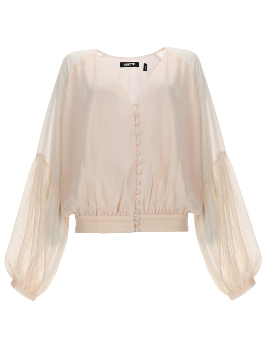 BLUSA DRAPPEGGIATA CON BOTTONI